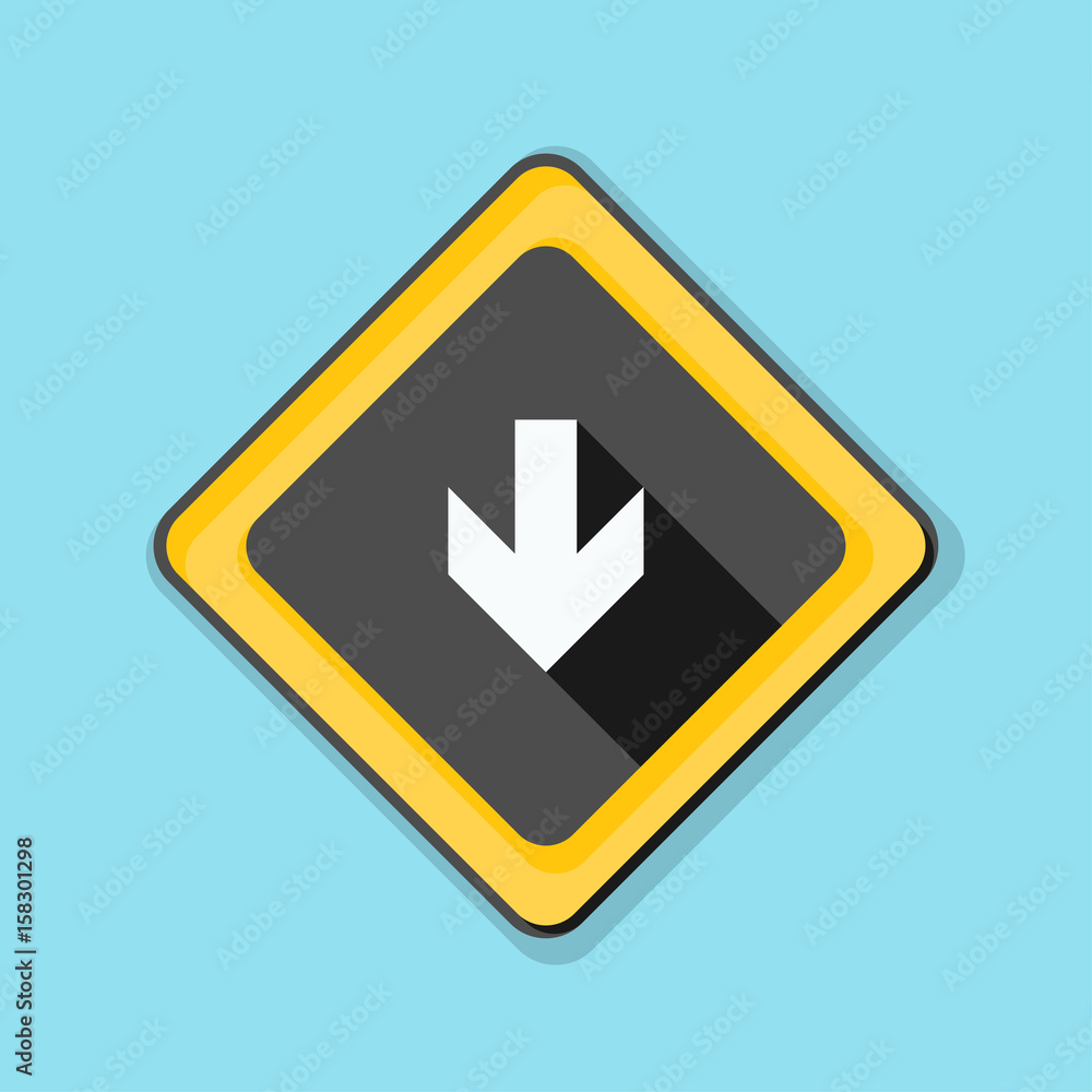 Down Arrow sign illustration Down Arrow sign illustration