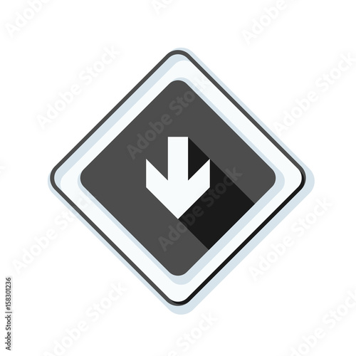 Free Download Down Arrow sign illustration - GFXLoad