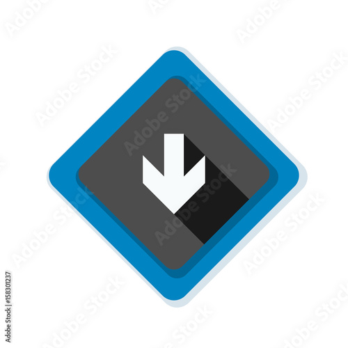 Free Download Down Arrow sign illustration - GFXLoad
