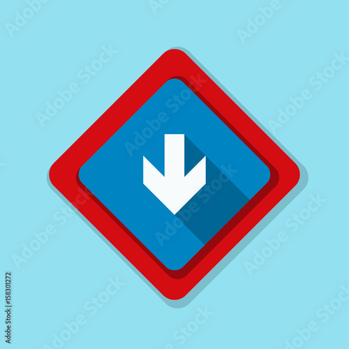 Free Download Down Arrow sign illustration - GFXLoad