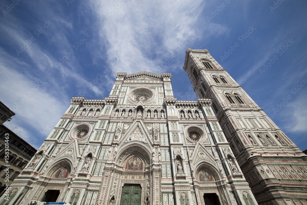 Italia,Toscana,Firenze, il Duomo e campanile di Giotto.