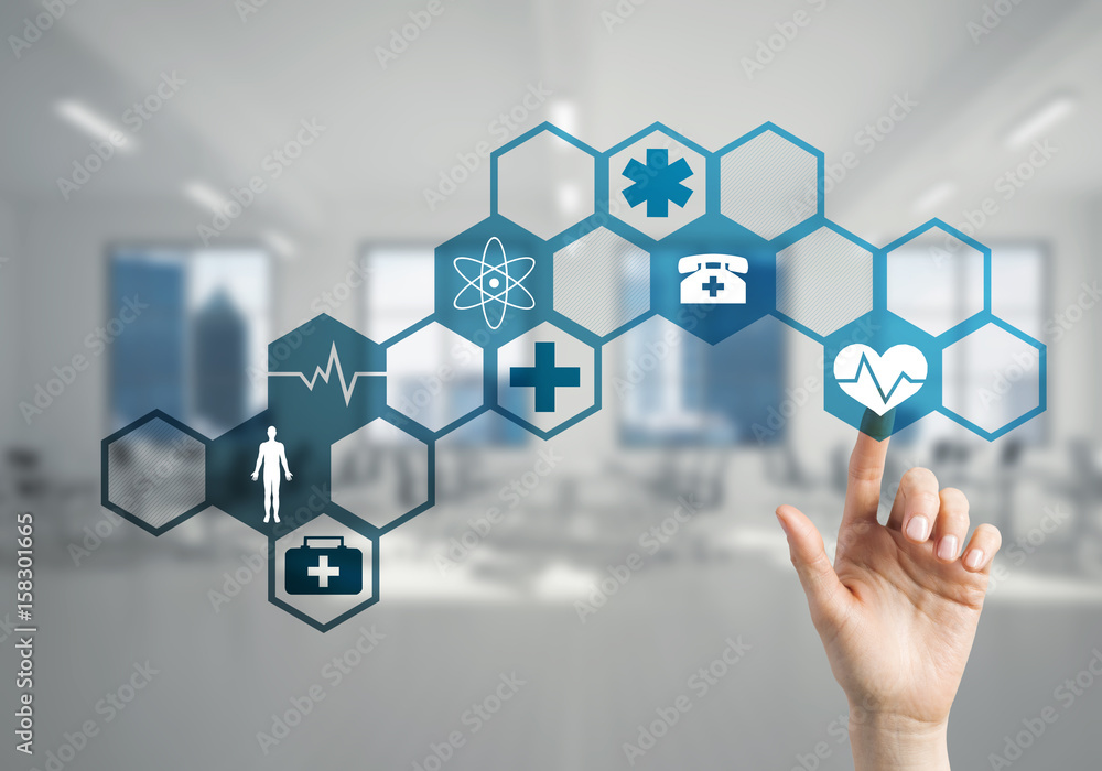 Innovative technologies for science and medicine in use by female doctor or scientist Innovative technologies for science and medicine in use by female doctor or scientist
