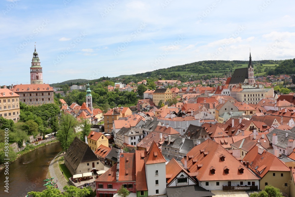 Fototapeta premium View of Cesky Krumlov, Czech Republic. UNESCO World Heritage Site