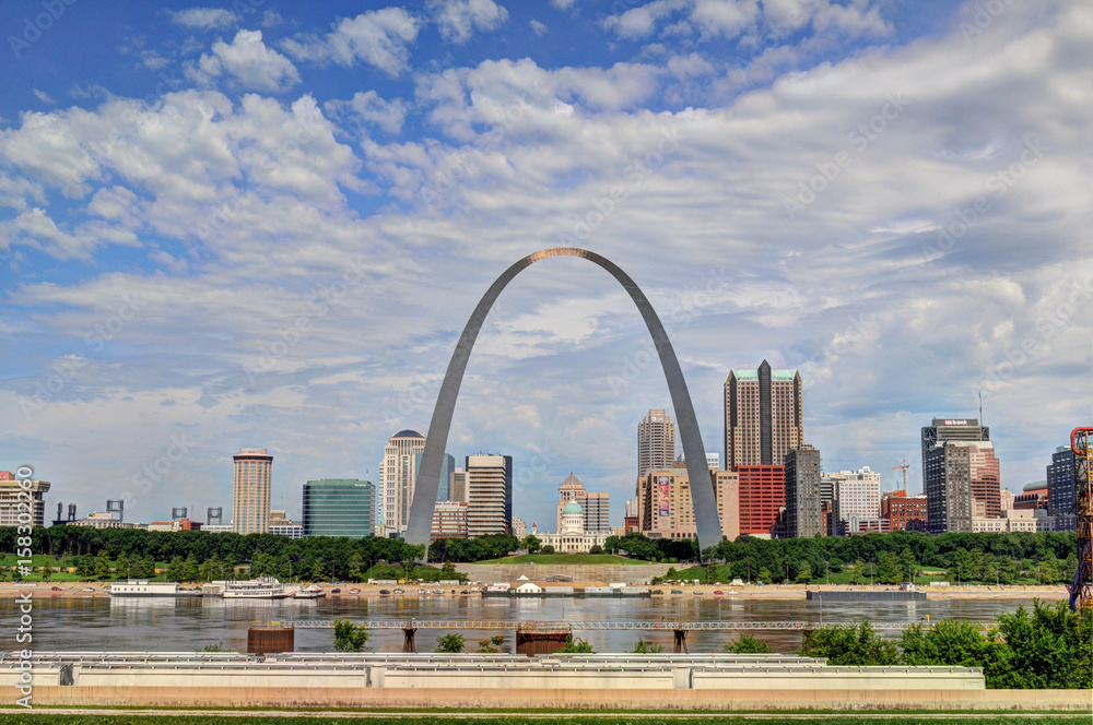 Obraz premium Skyline Downtown Saint Louis, Missouri