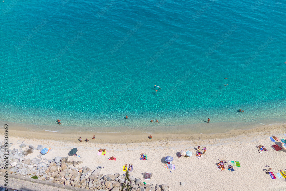 Aerial view of Tropea beach - Tropea, Calabria, Italy