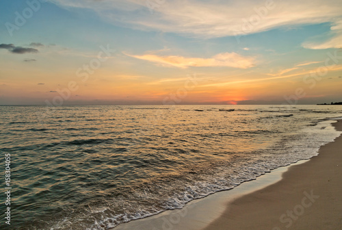 Tropical beach at sunset. © Kushch Dmitry