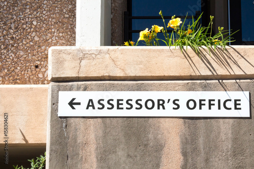 Assessor's office sign