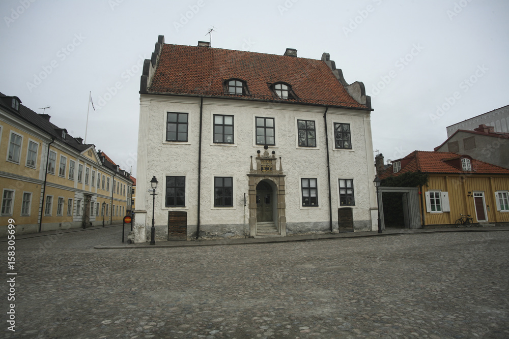 Kalmars äldsta huss som ligger vid lilla torget är från 1666 har varit Borgmästarbostad