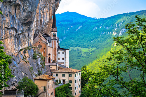 Принти на полотні Madonna della Corona church on the rock