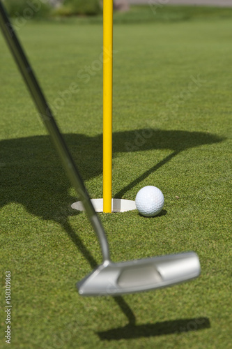 Lining Up The Golf Putt