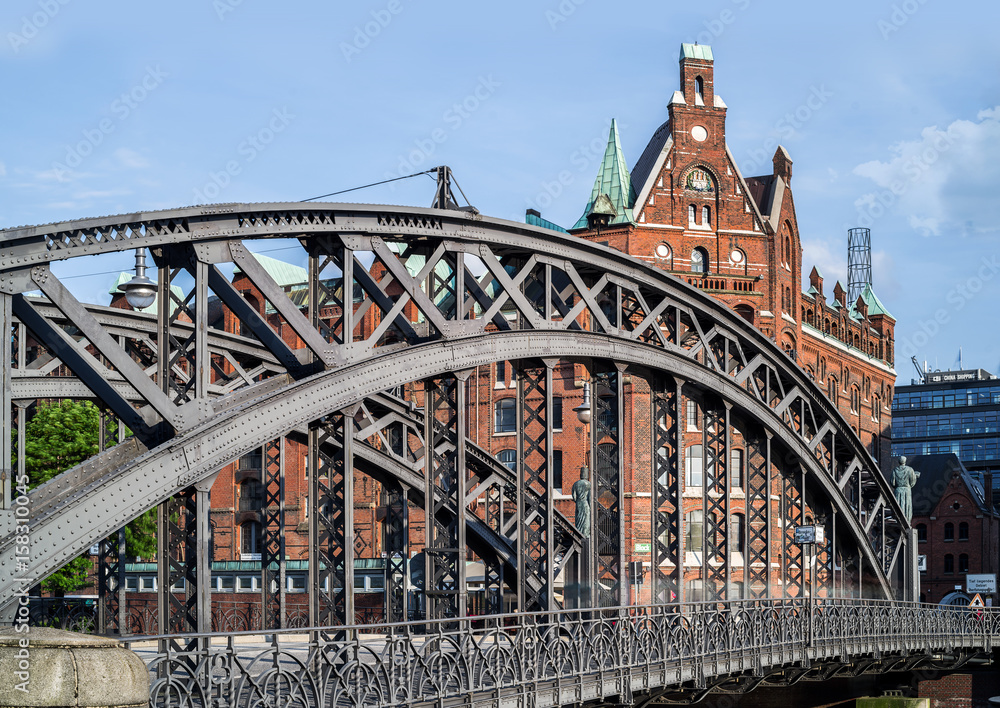 Naklejka premium speicherstadt hamburg