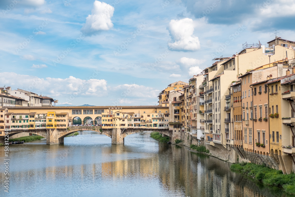 Ponte Vecchio, Bridge over Arno river in Florence, Italy