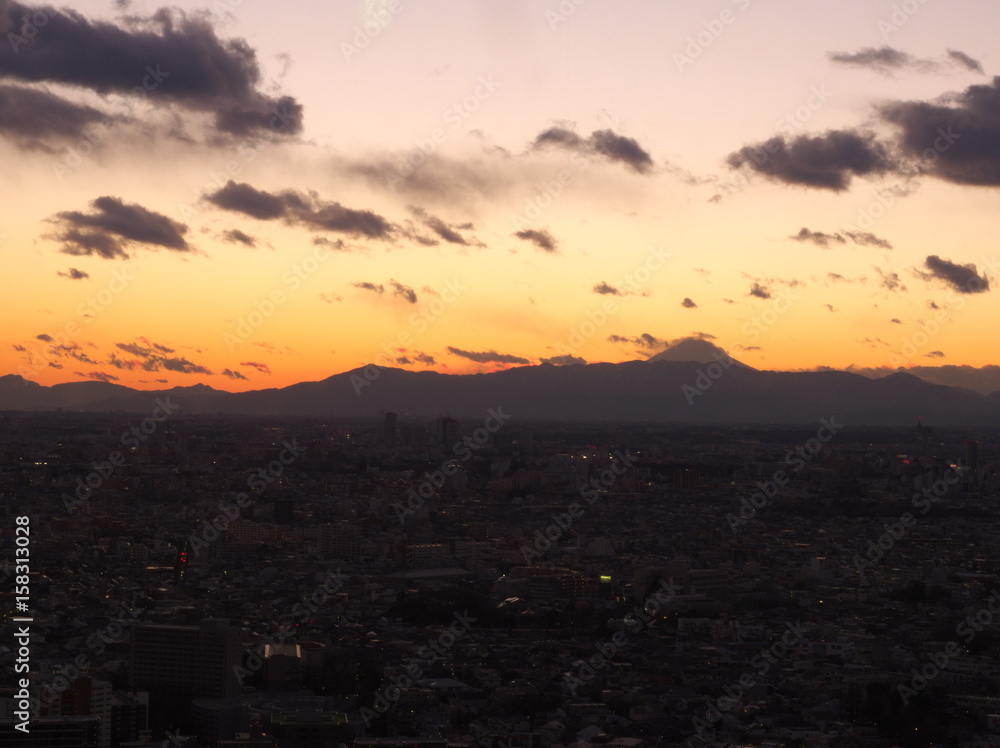 Obraz premium sunset view