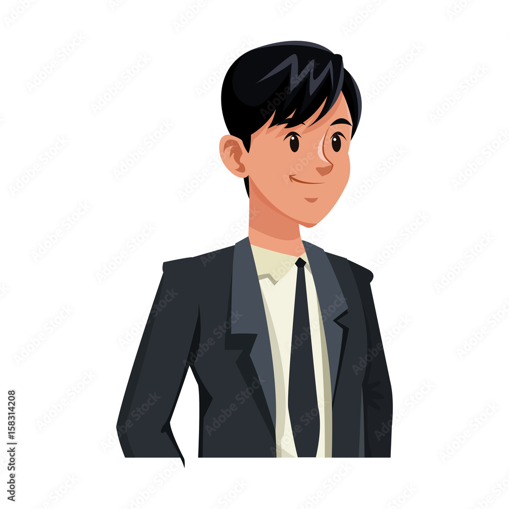 Portrait of a young beautiful man. Vector Portrait of a young beautiful man. Vector