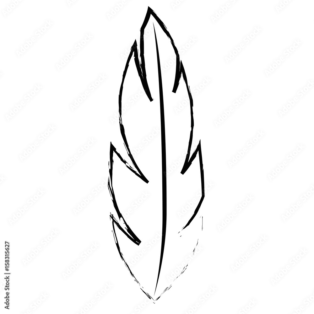 feather icon over white background. vector illustration feather icon over white background. vector illustration