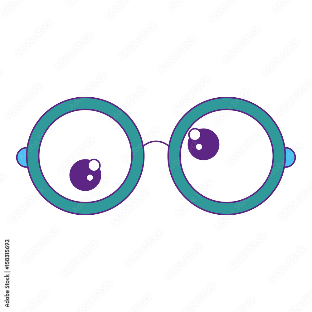 glasses with crazy eyes icon over white background. vector illustration glasses with crazy eyes icon over white background. vector illustration