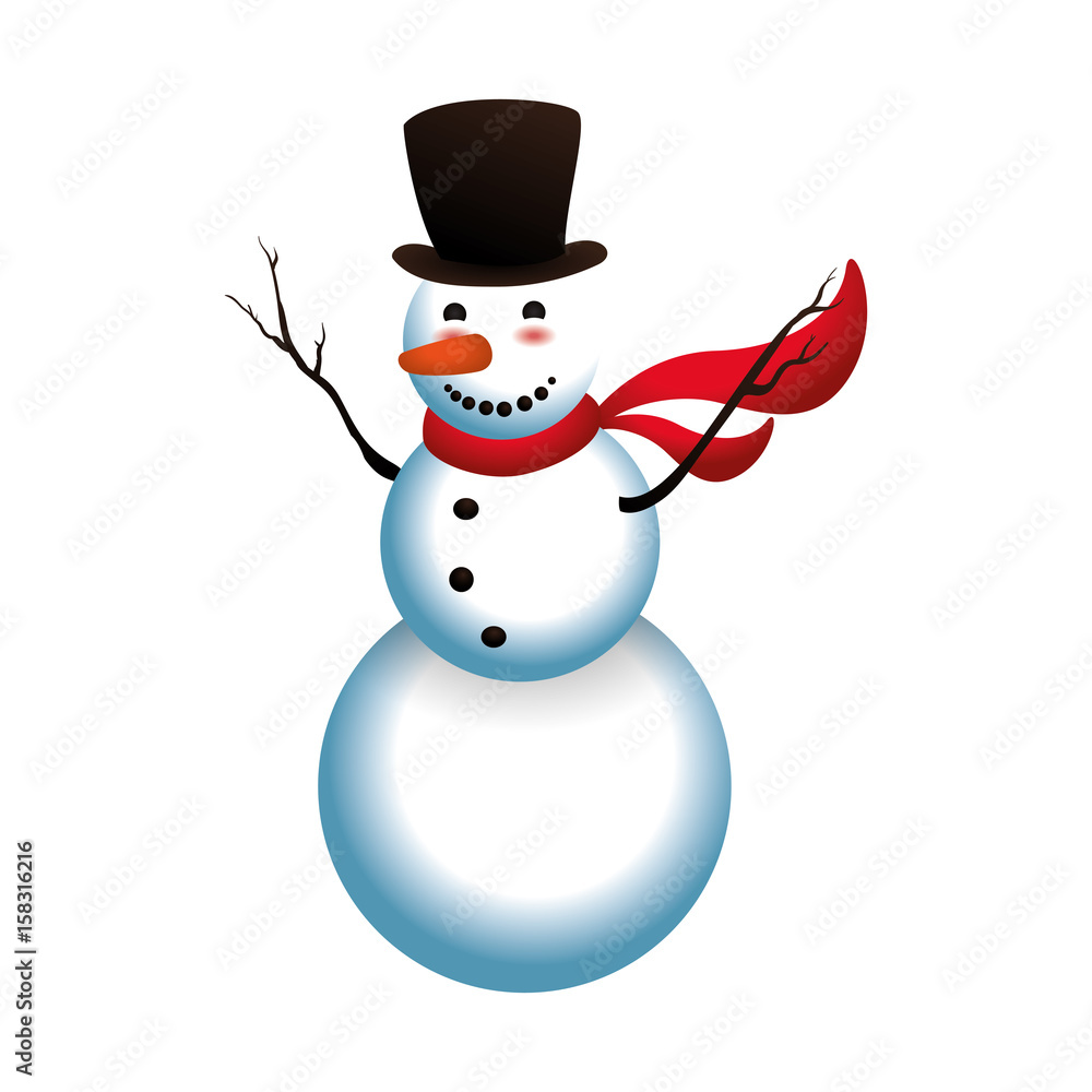 Snowman cartoon isolated icon vector illustration graphic design Snowman cartoon isolated icon vector illustration graphic design