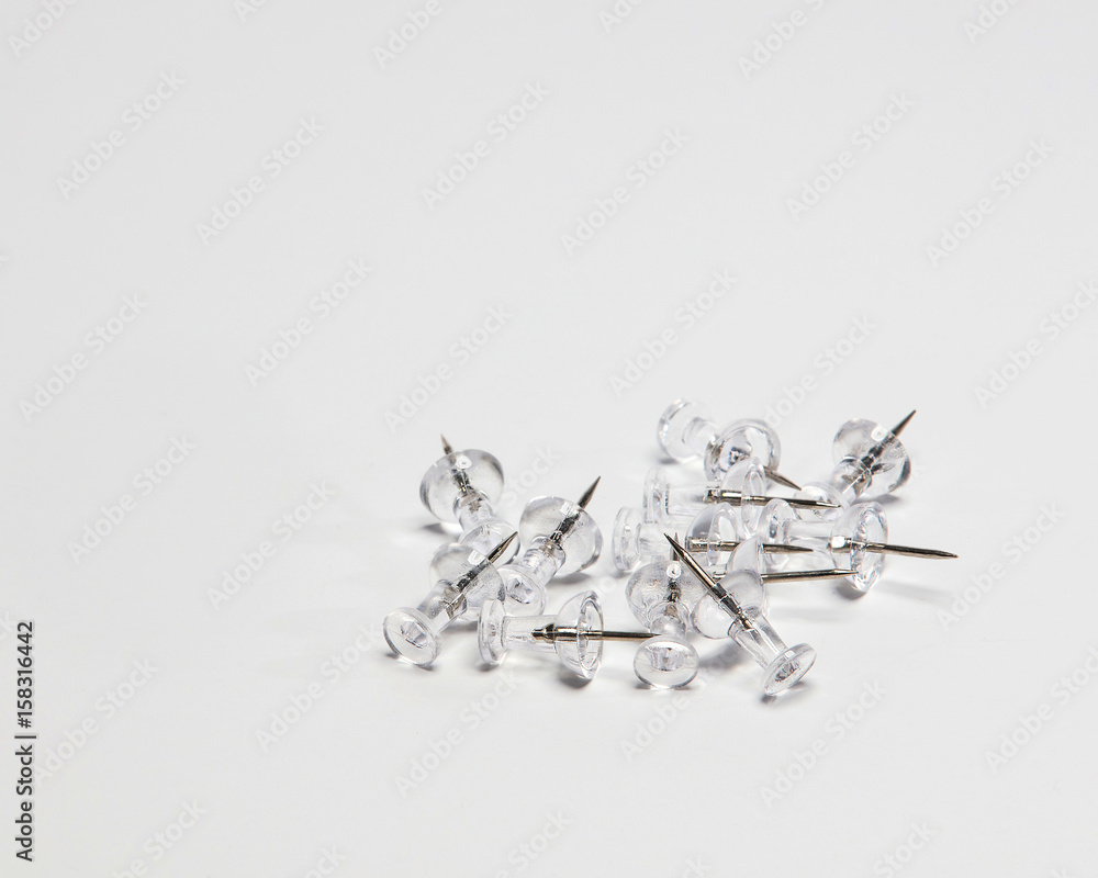 Thumb Tacks isolated on white background Thumb Tacks isolated on white background