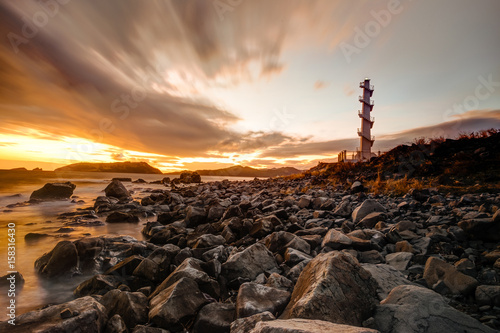 Lighthouse in Sisiman Bay, Philippines photo