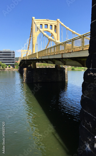 Sixth Street Bridge Allegheny River Downtown Pittsburgh Pennsylvania 