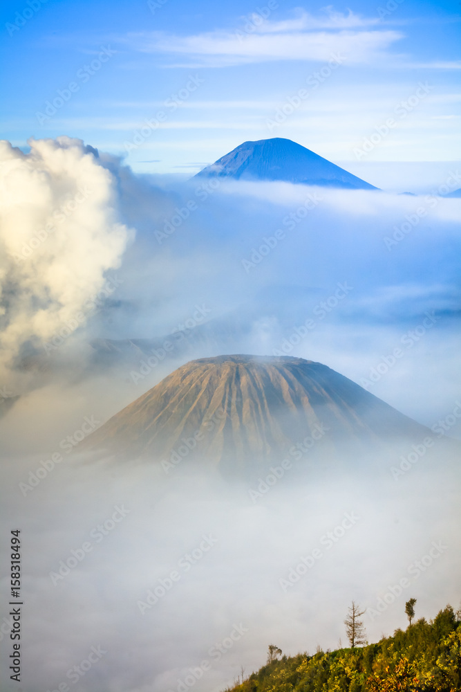 View of Bromo Mountain, East Java, Indonesia