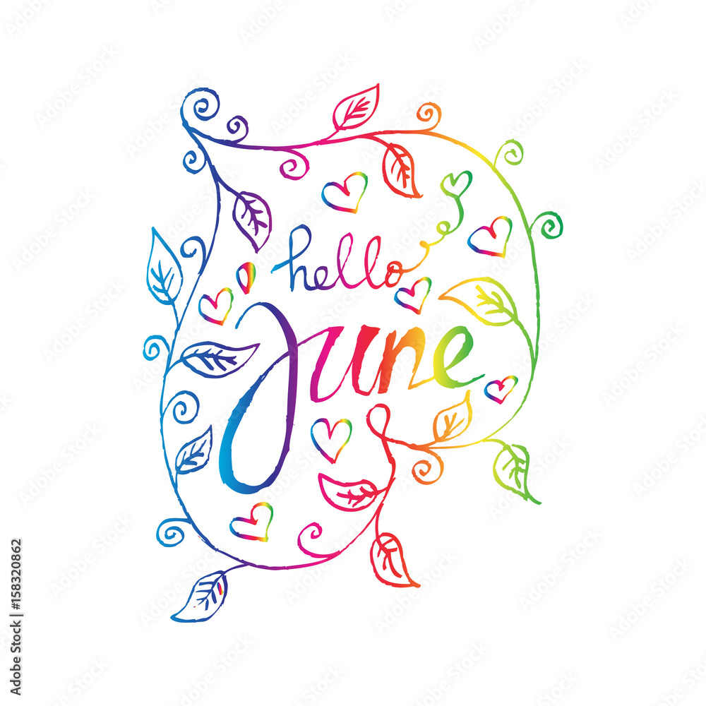 Hello June. Sketchy style.