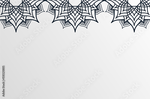 mandala based on Line Art, islamic background ornament
