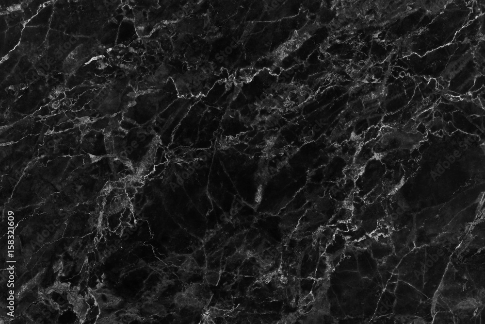 Naklejka premium Black marble natural pattern for background, abstract natural marble black and white