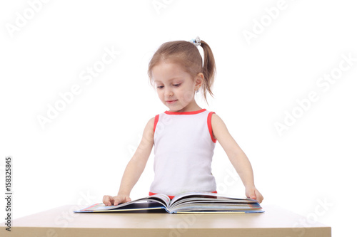 Kid and book