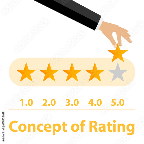 Rating. Rating five stars