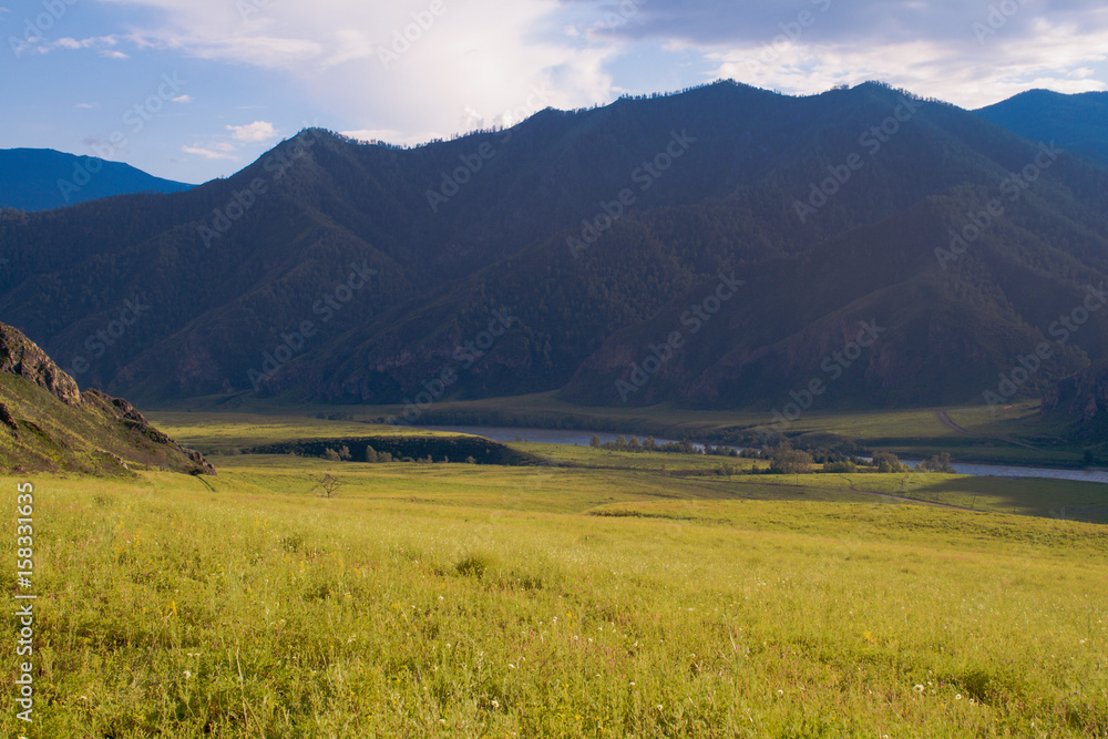 Mountain valley. Altai Mountains Mountain valley. Altai Mountains