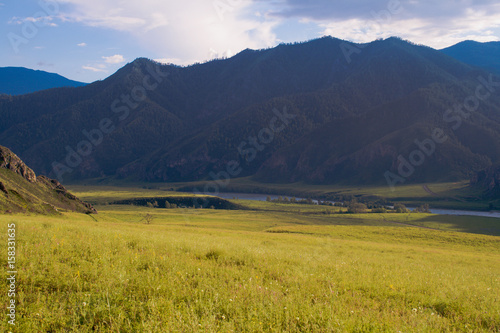 Mountain valley. Altai Mountains