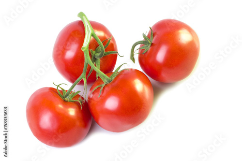 Fresh natural ripe tomatoes close