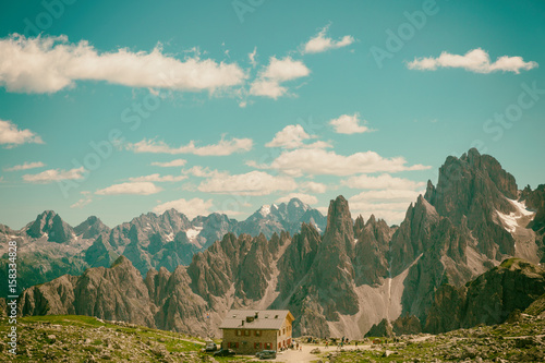 Fototapeta góry z filtrem instagram