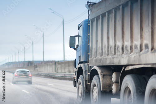 A big truck on the road