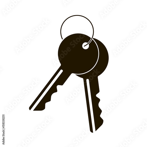 symbol key vector icon on a white background