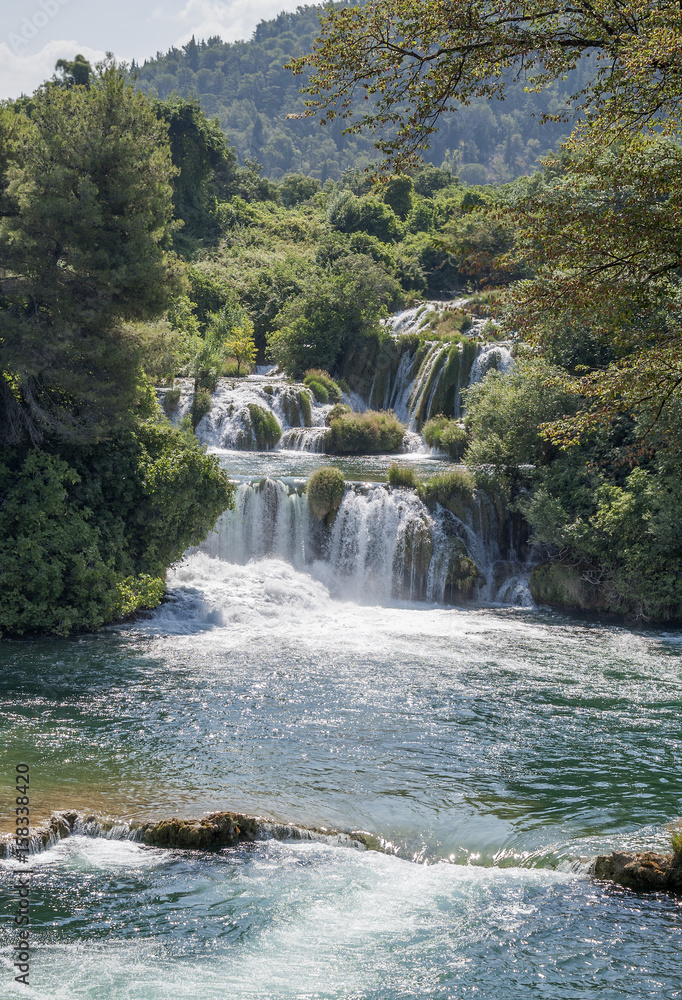 Fototapeta premium Wodospad w Parku Narodowym Krka. Chorwacja