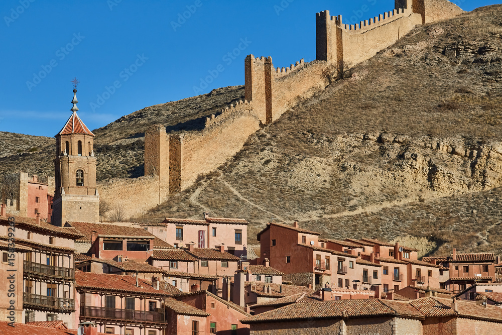 Medieval village of Albarracin in Teruel, Spain