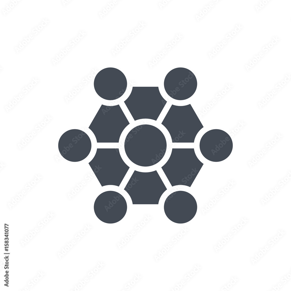 Network Connection Seo silhouette Icon Network Connection Seo silhouette Icon