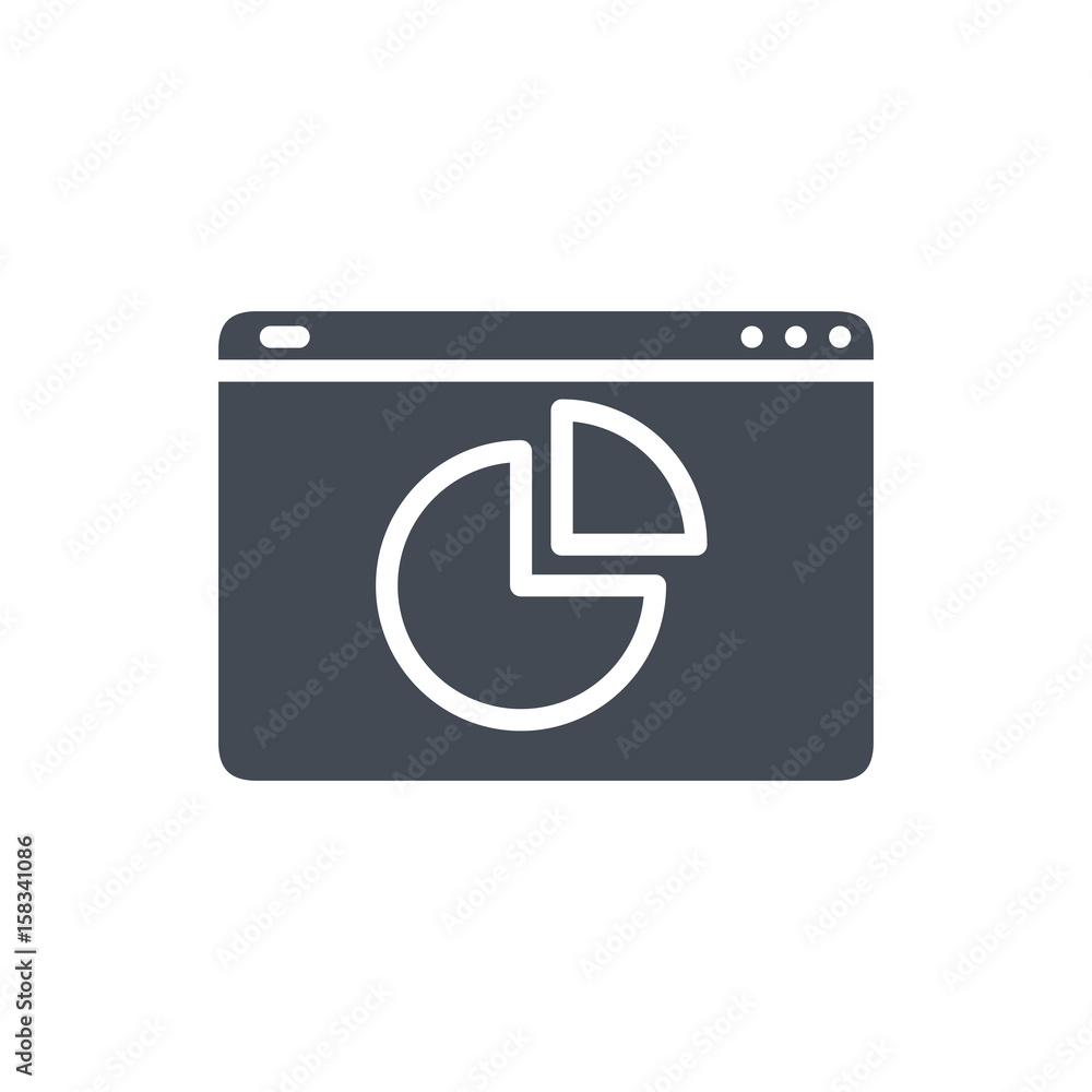 Seo Website Business graph silhouette icon Seo Website Business graph silhouette icon