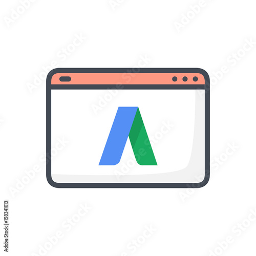 Contextual Advertising Web Seo Colored Icon