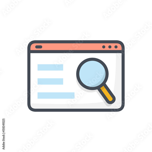 Seo Business Website colored Icon