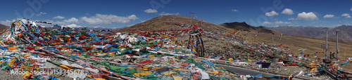 Panorama of flags