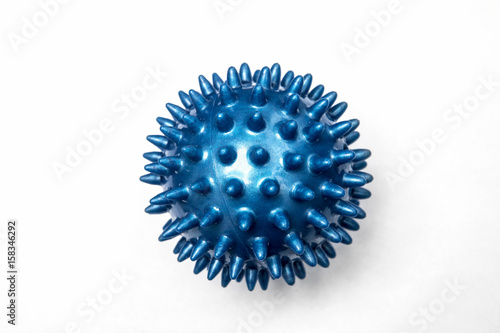 Blue ball spiky