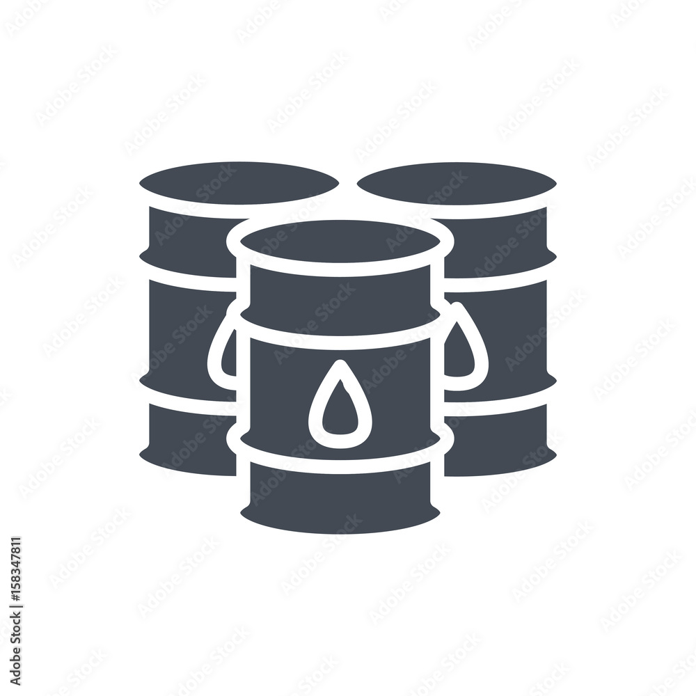 Trading Business Fuel Oil Drum silhouette Icon Trading Business Fuel Oil Drum silhouette Icon