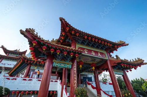 View of traditional Chinese temple in Kuala Lumpur, Malaysia