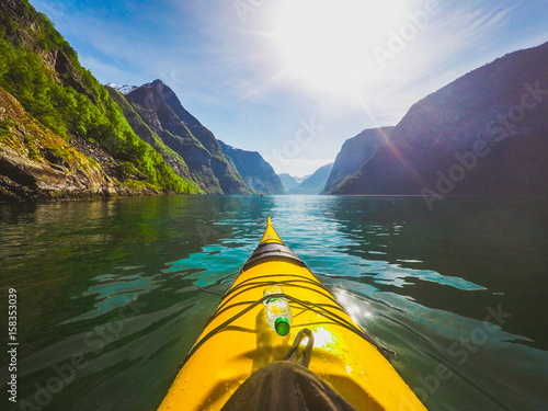 Kayaking in Norwegian Fjords © Annie
