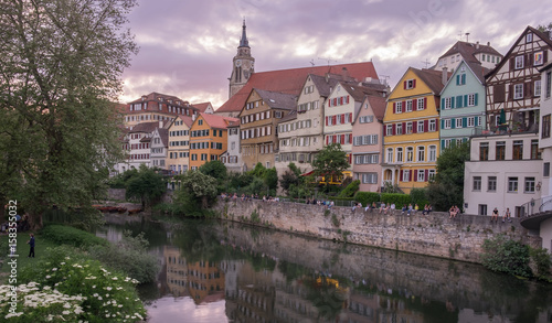 Abendliche Stimmung in Tübingen am Neckar