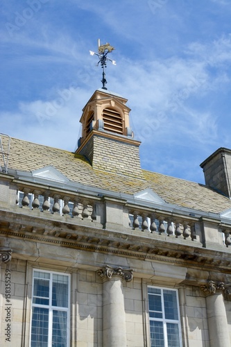 Crewe town hall / municipal building and war memorial, Crewe, Cheshire, UK photo