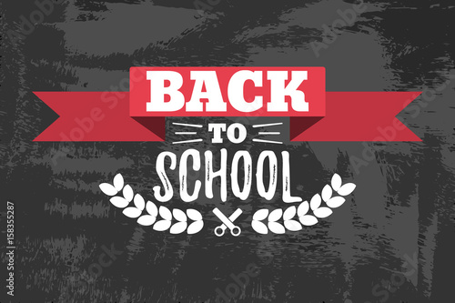 Back to School Typographic - Vintage Style Back to School.